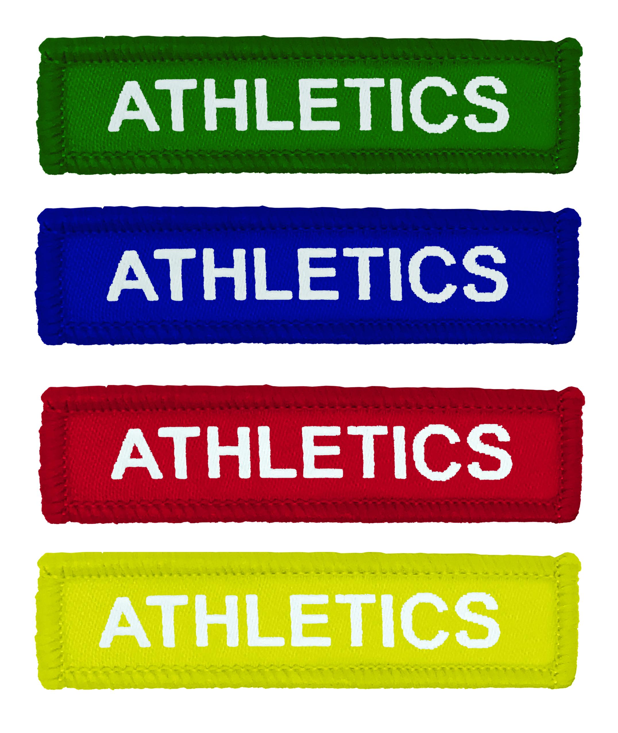 Woven Coloured Athletics Badges