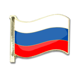 Russia Flag Badge