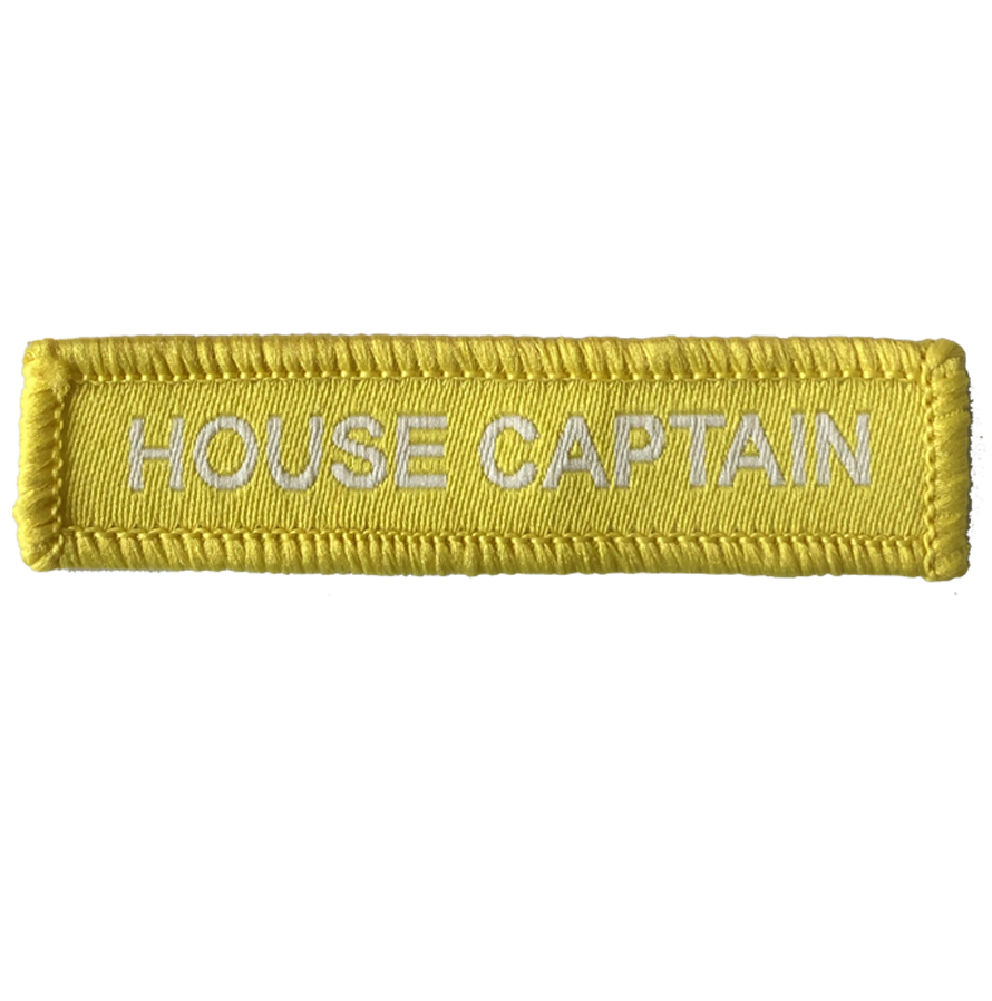 House Captain Woven Patches Yellow
