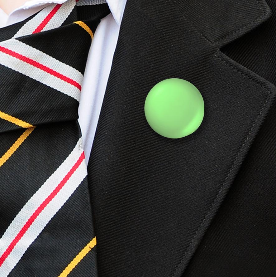 Plastic Button Badges Light Green