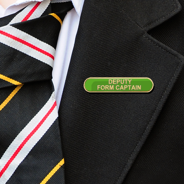 Green Bar Shaped Deputy Form Captain Badge