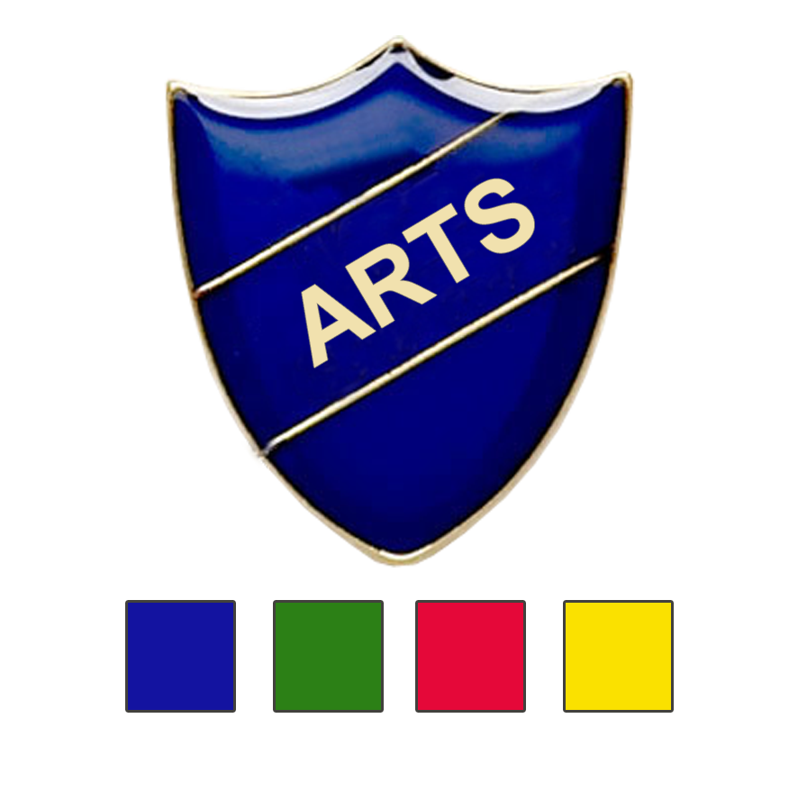 Arts shield school badge