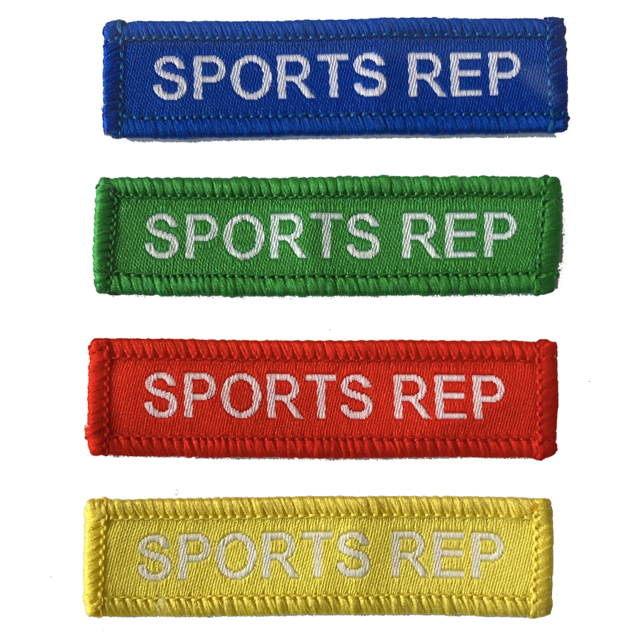Sports Rep Woven Patches