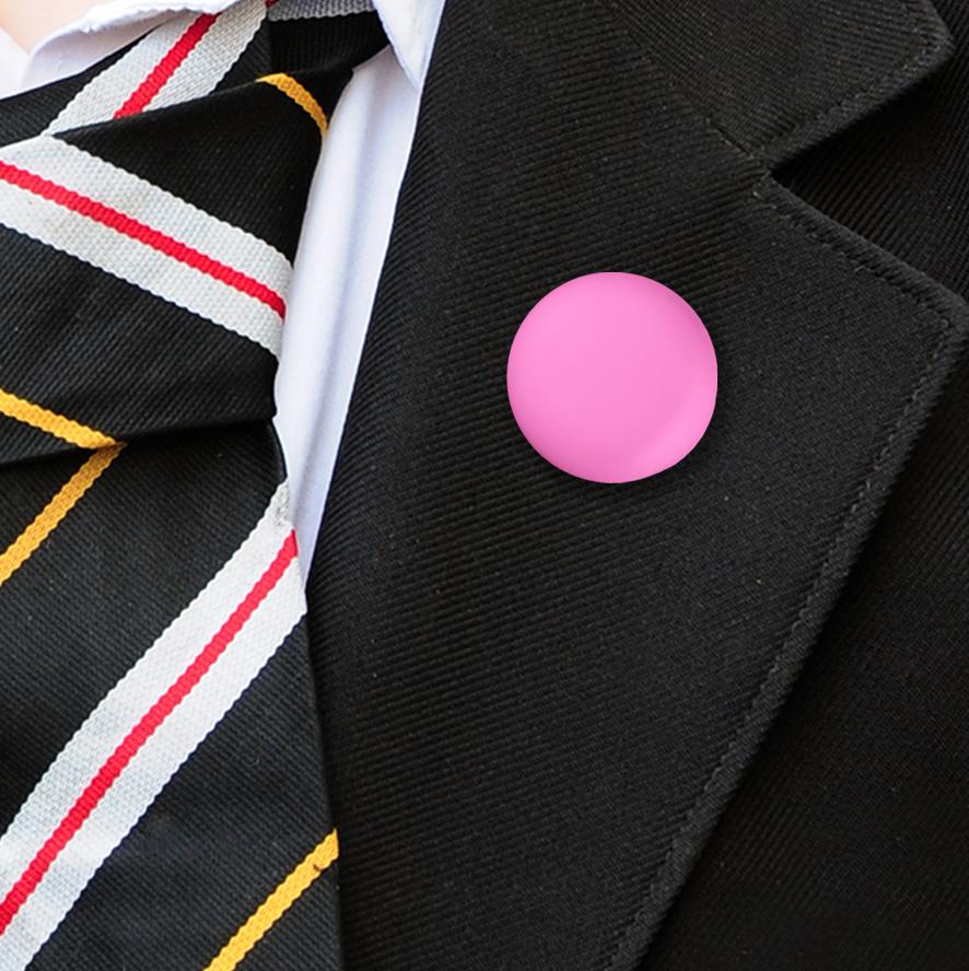 Plastic Button Badges Pink