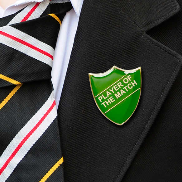PLAYER OF THE MATCH BADGE GREEN