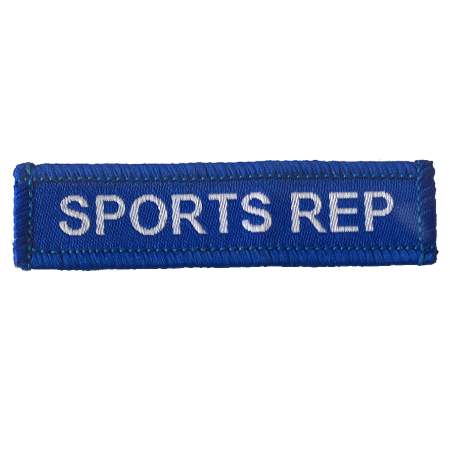 Sports Rep Woven Patch Blue