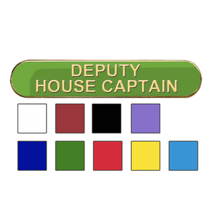 Coloured Bar Shaped Deputy House Captain Badges