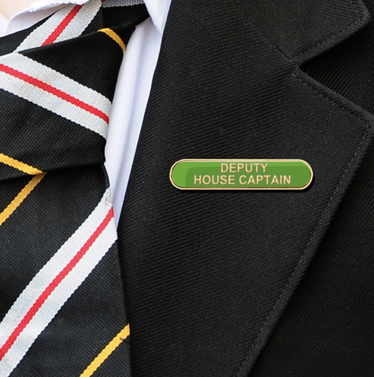 Green Bar Shaped Deputy House Captain Badge