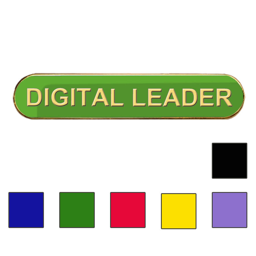 Coloured Bar Shaped Digital Leader Badges