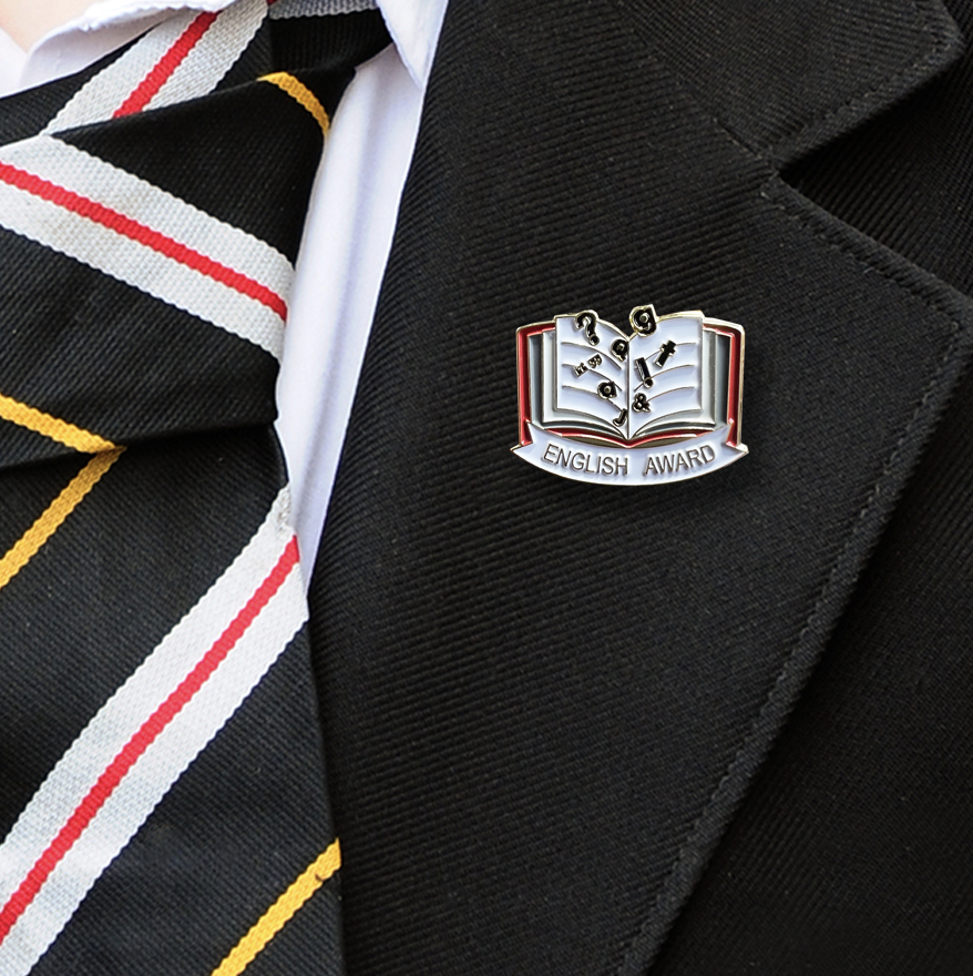 English Award Badge on blazer