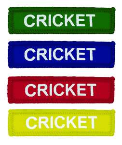 Coloured Woven Cricket Badges