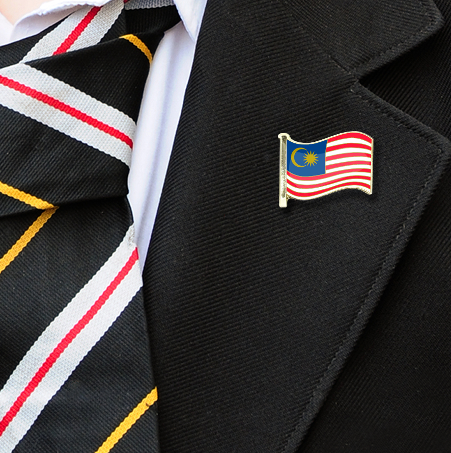 Malaysia Flag Badge on Lapelle