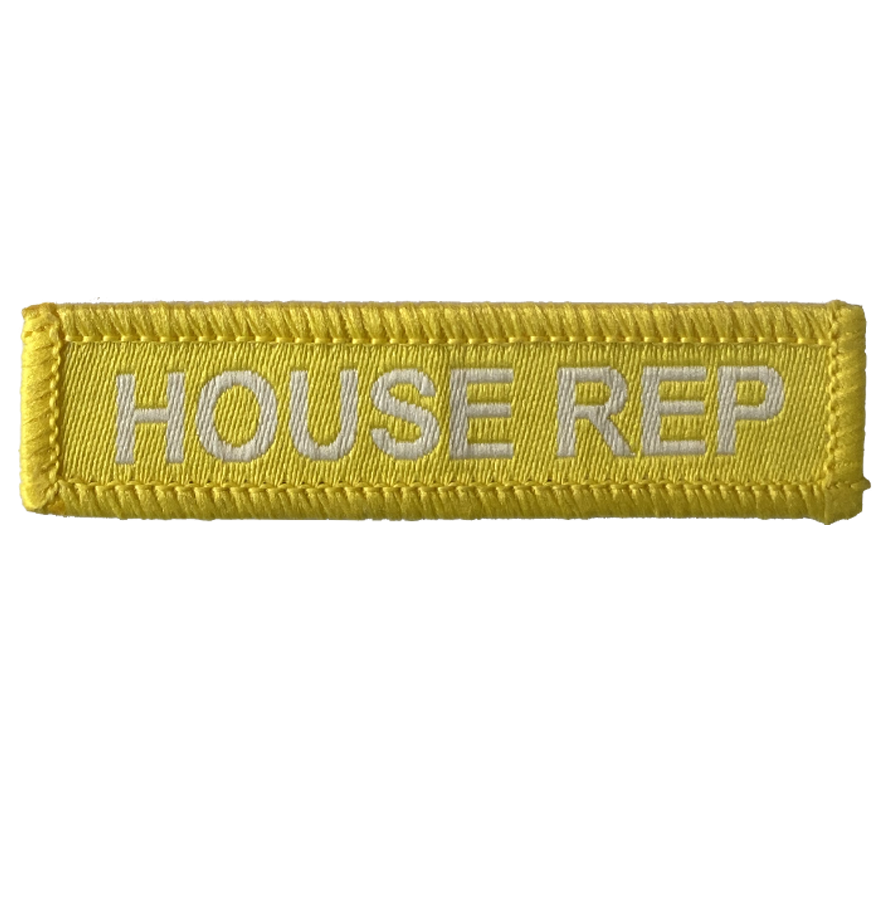 House Rep Woven Patches yellow