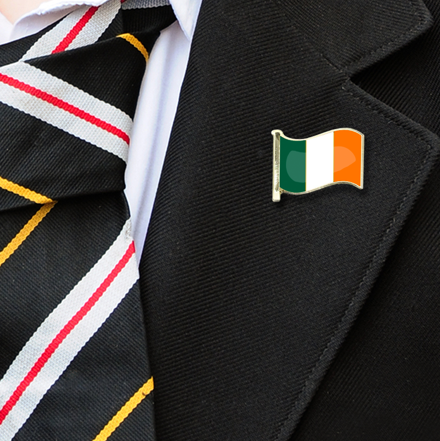 Ireland Flag Badge on Lapelle