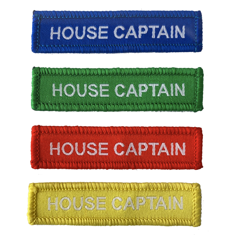 House Captain Woven Patches