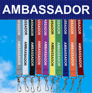 Coloured Ambassador Lanyards