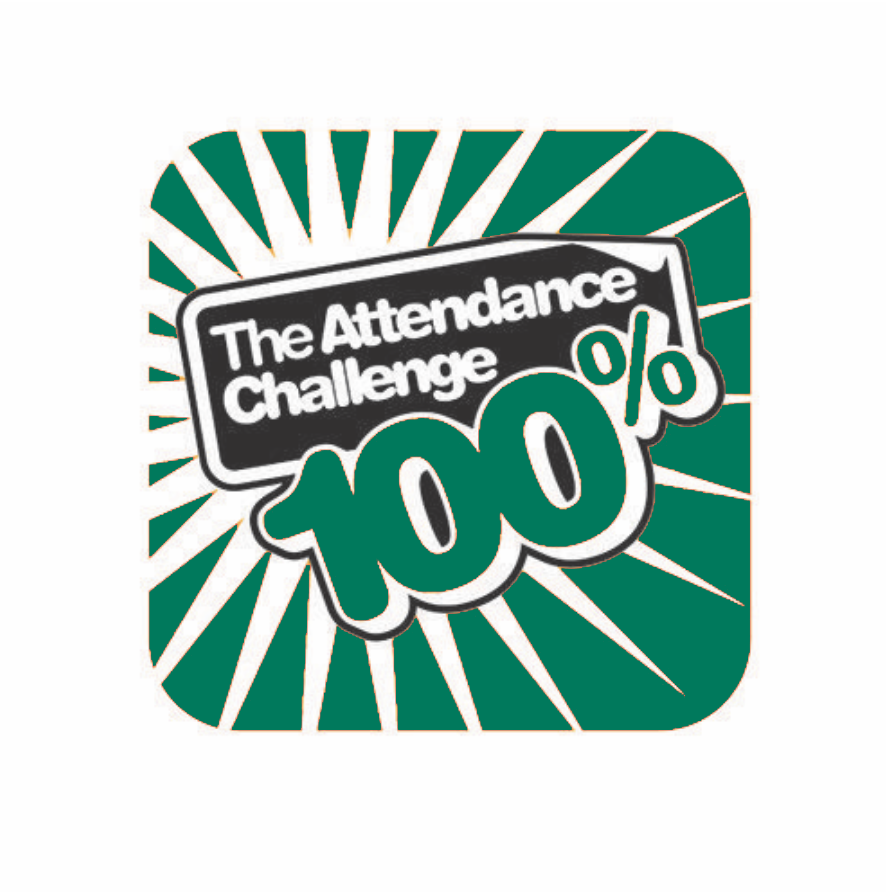 100% Green Attendance Challenge Badge