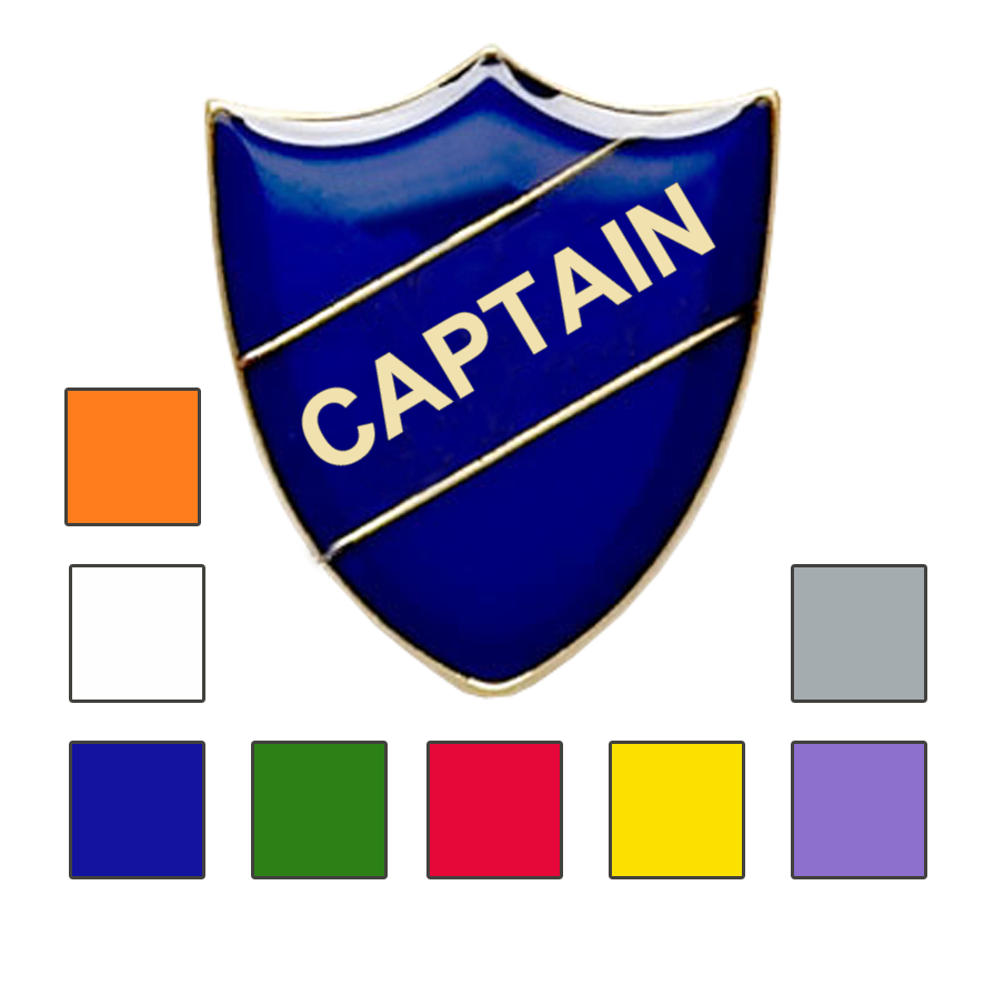 captain shield school badges