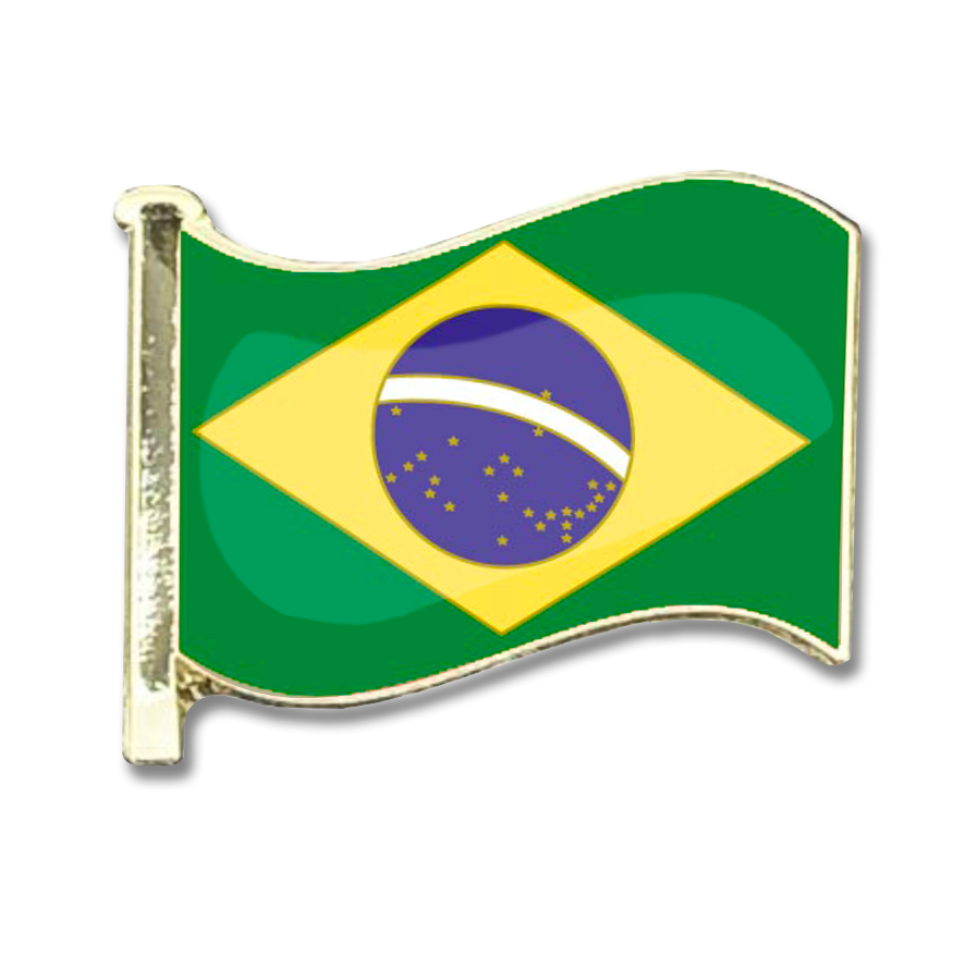 Brazil Flag Badge