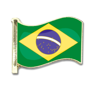 Brazil Flag Badge