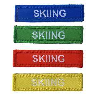 Skiing woven patches