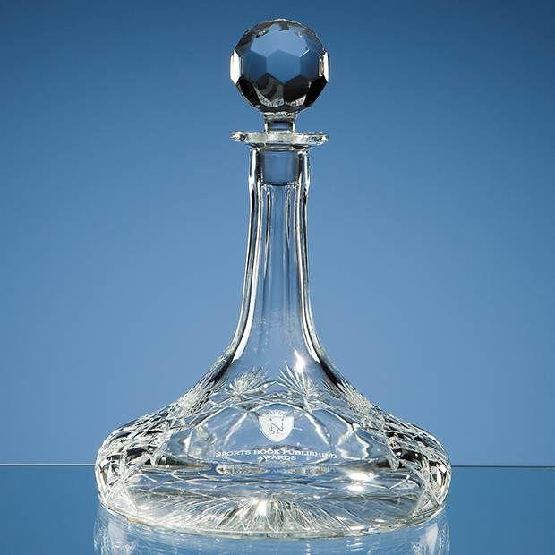 Panelled Cut Ships Decanter