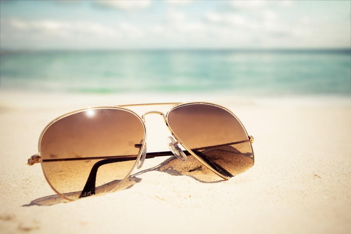 Beach store and sunglasses