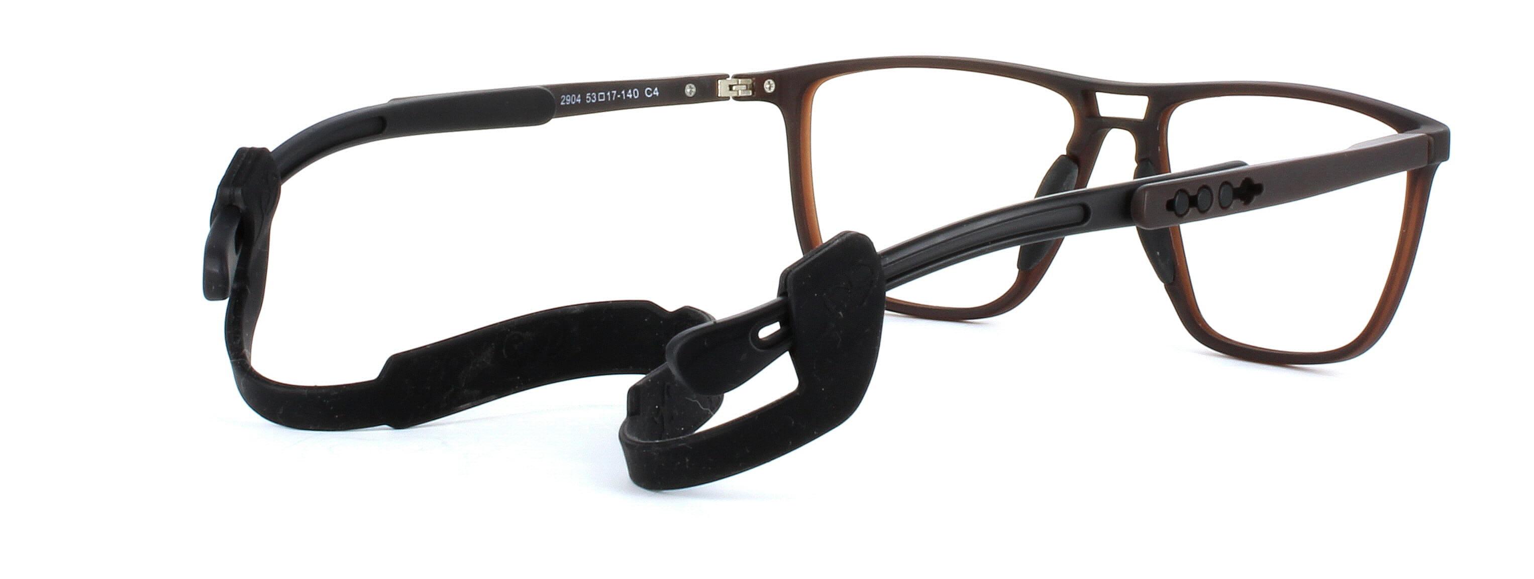 Decathlon - Men's prescription sports glasses frame in brown - image view 4