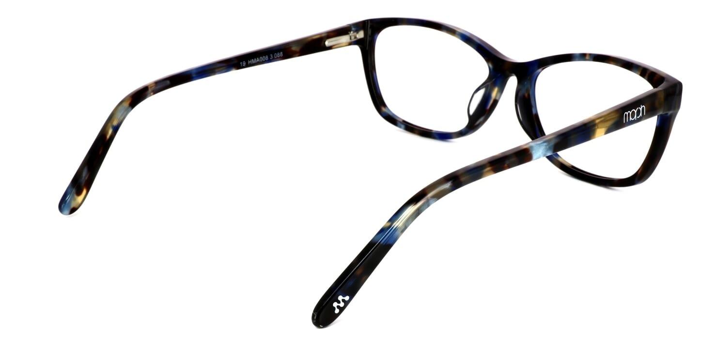Yatesbury in mottled brown and blue. Ladies acetate glasses - image view 4