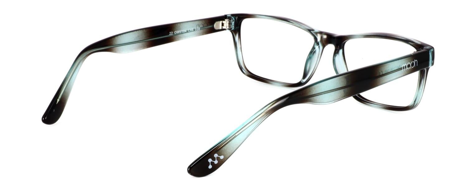 Dalby - unisex TR90 lightweight plastic frame in blue and brown - image view 4