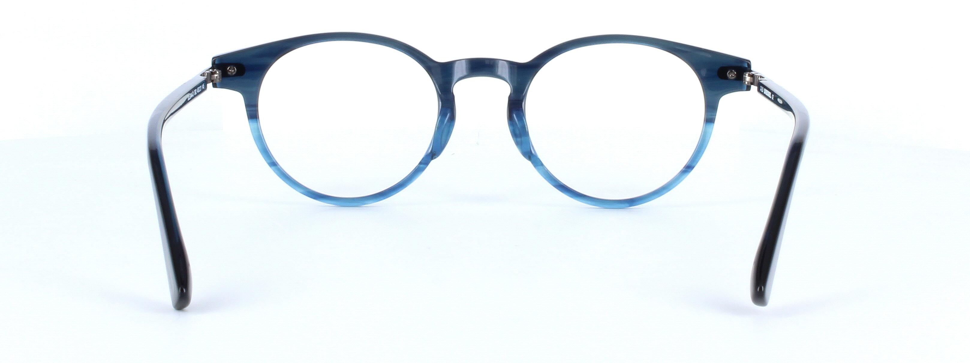 DIesel 5344 - Ladies round shaped designer glasses in blue stripe - image view 3