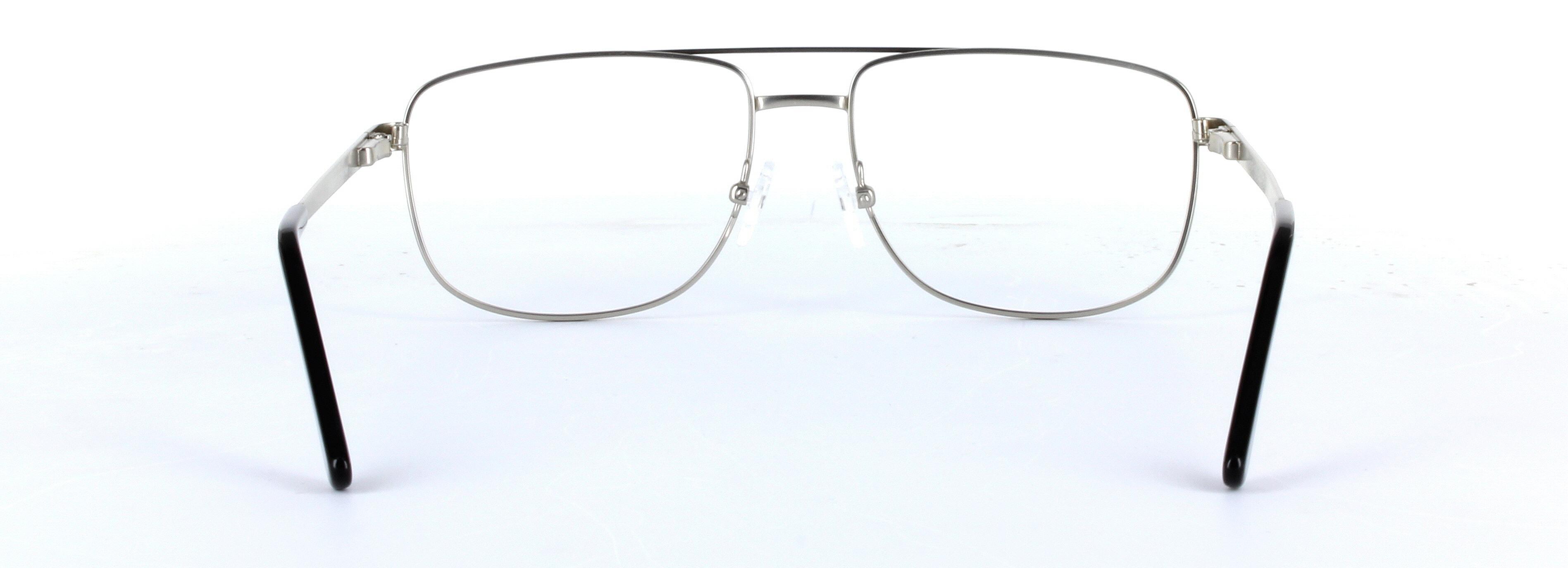 Marlowe Silver Full Rim Oval Metal Glasses - Image View 3