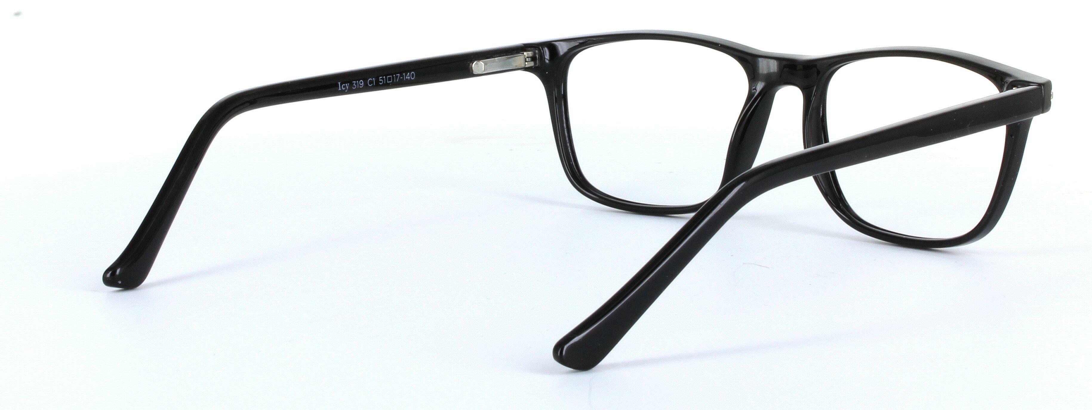 Consul Black Full Rim Oval Round Plastic Glasses - Image View 4