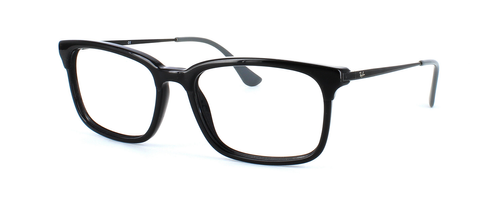 Ray Ban 53641 - Unisex shiny black acetate glasses frame - image view 1