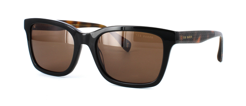Ted Baker Hassan - Unisex acetate sunglasses in tortoise and black - image view 1
