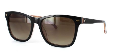 Nude, Black & White Prescription Sunglasses - Women's stylish acetate designer prescription sunglasses with rectangular shaped lenses - image view 1