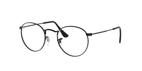 Ray Ban 3447 2503 unisex's round metal full rim optical frames in black with fixed hinges - image view 1