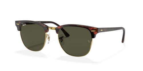 Ray Ban 3016 W0366 unisex's round acetate full rim non-prescription sunglasses in black with barrel hinges - image view 1