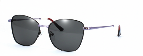 Taurus - Prescription Sunglasses - Black & Purple front left view