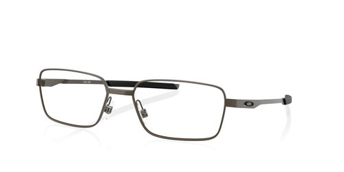 Oakley Foil RQ 0OX3036 men's rectangular metal full rim optical frames in satin lead with fixed hinges - image view 1