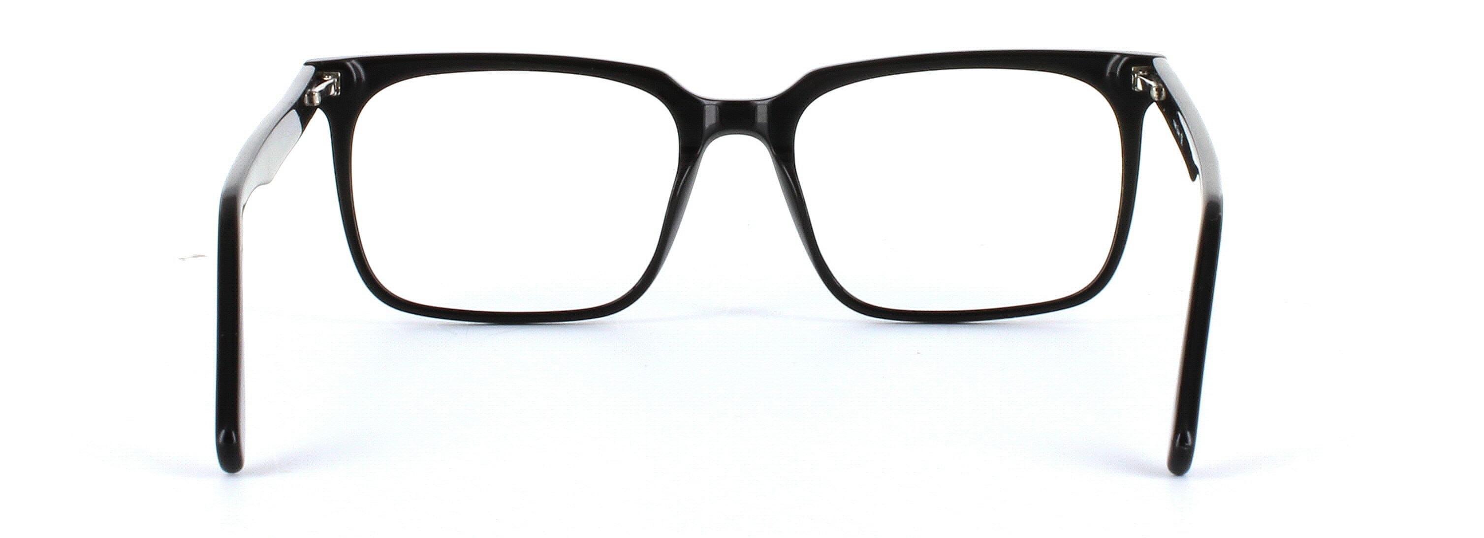 Men's re3ctangular large black acetate glasses - image 3