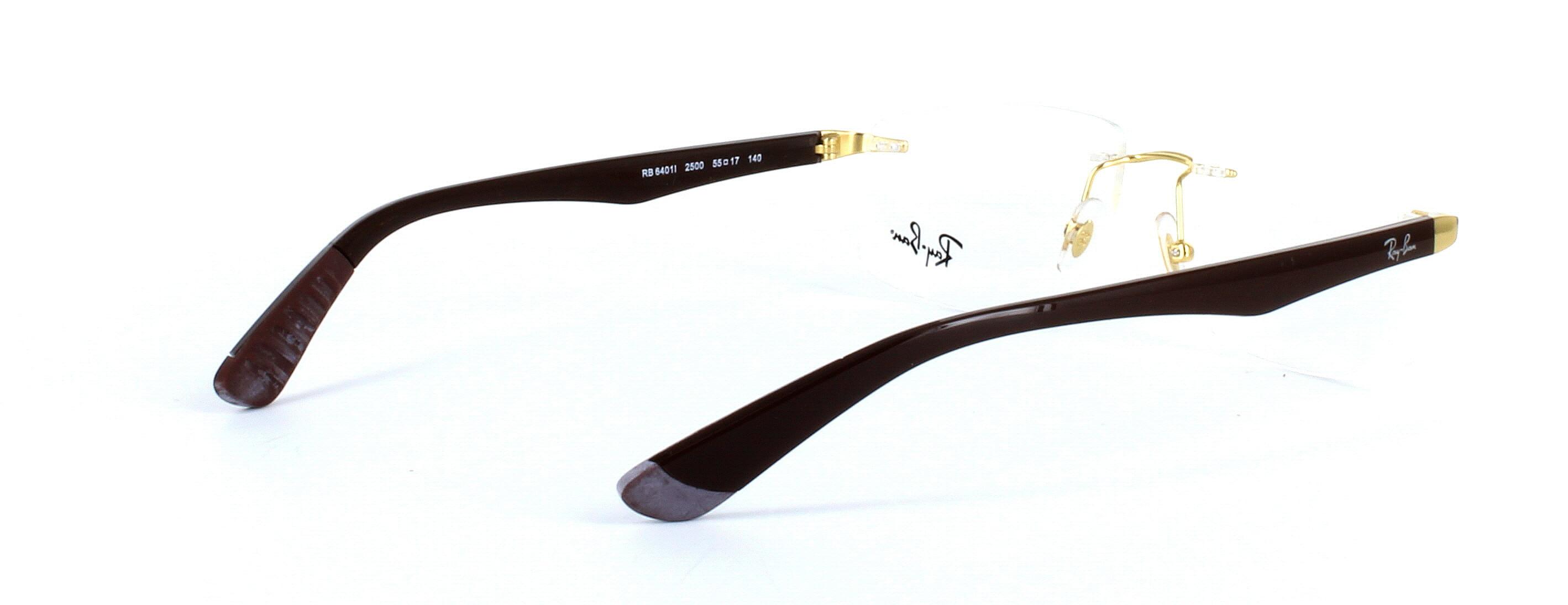 Unisex rimless glasses - Ray Ban 64011- image view 4