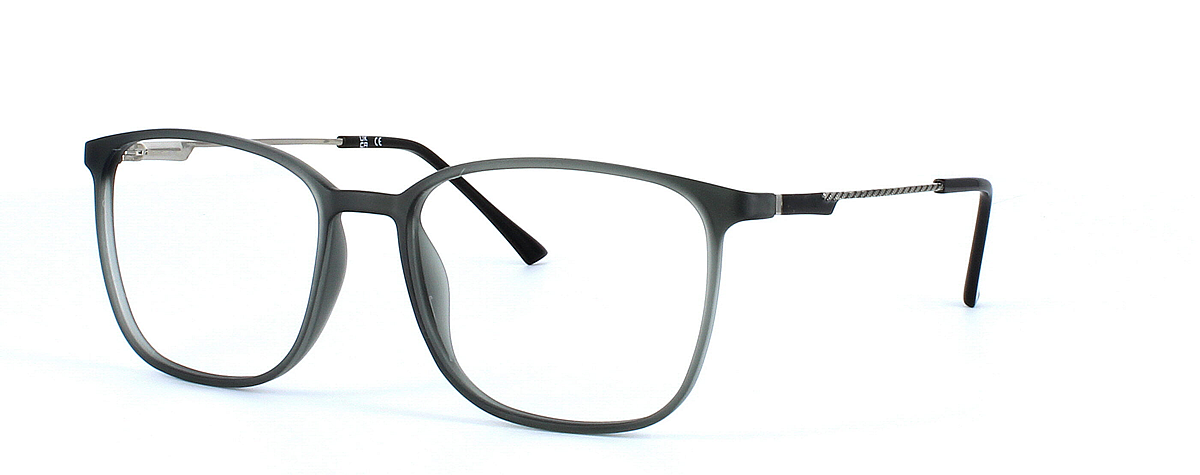 Ceres - square shaped plastic unisex glasses here in grey - image 1
