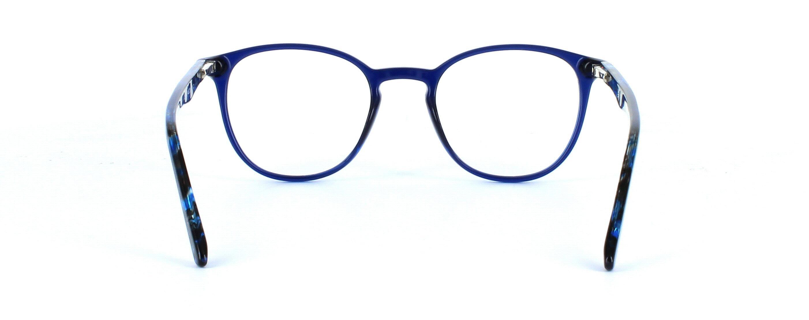 Canis - ladies plastic round shaped glasses frame in blue - image 3