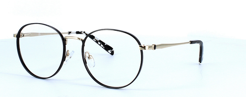 Borealis - ladies 2-tone metal glasses - black & gold - image 1