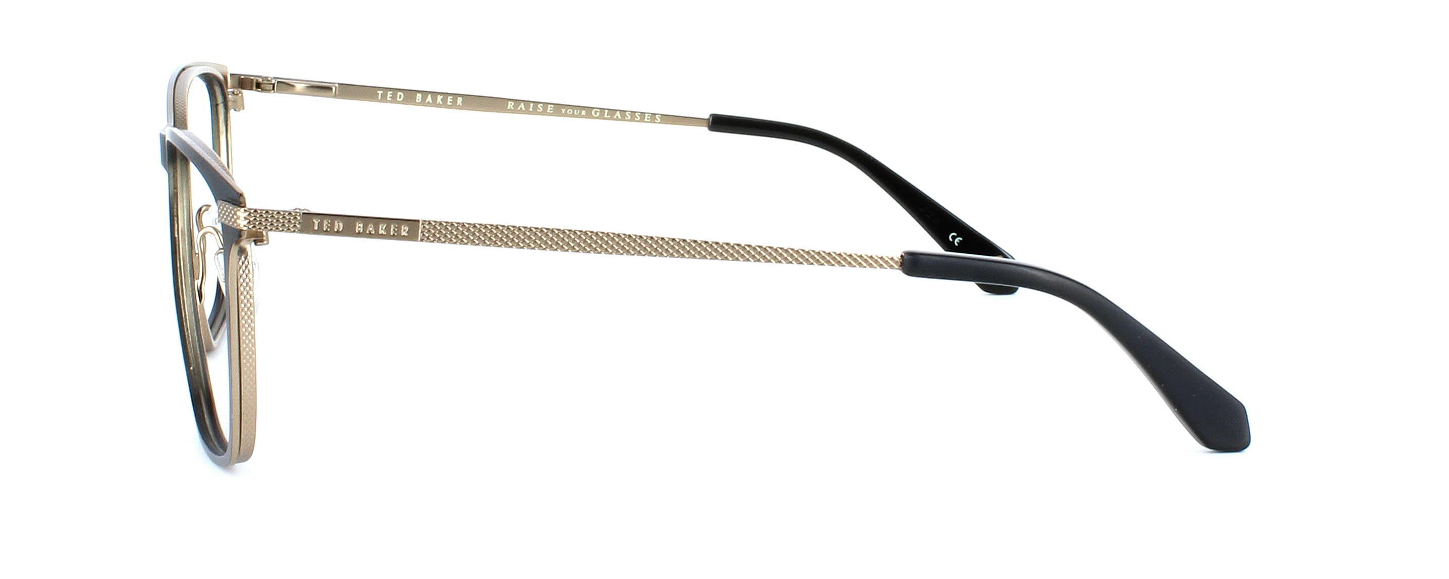 Ted Baker 4276 in black and gold. This is a metal unisex designer frame - image view 2