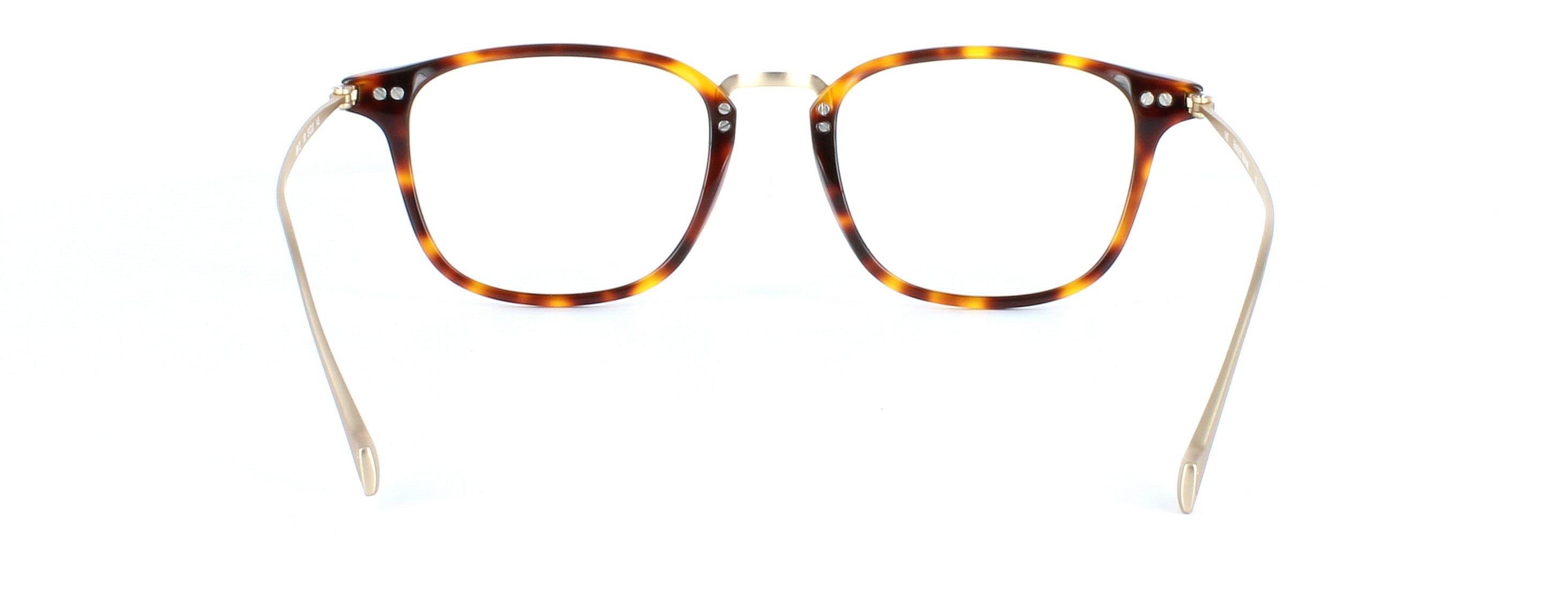 Hackett 172 - Unisex acetate and metal glasses frame in tortoise and gold - image 3