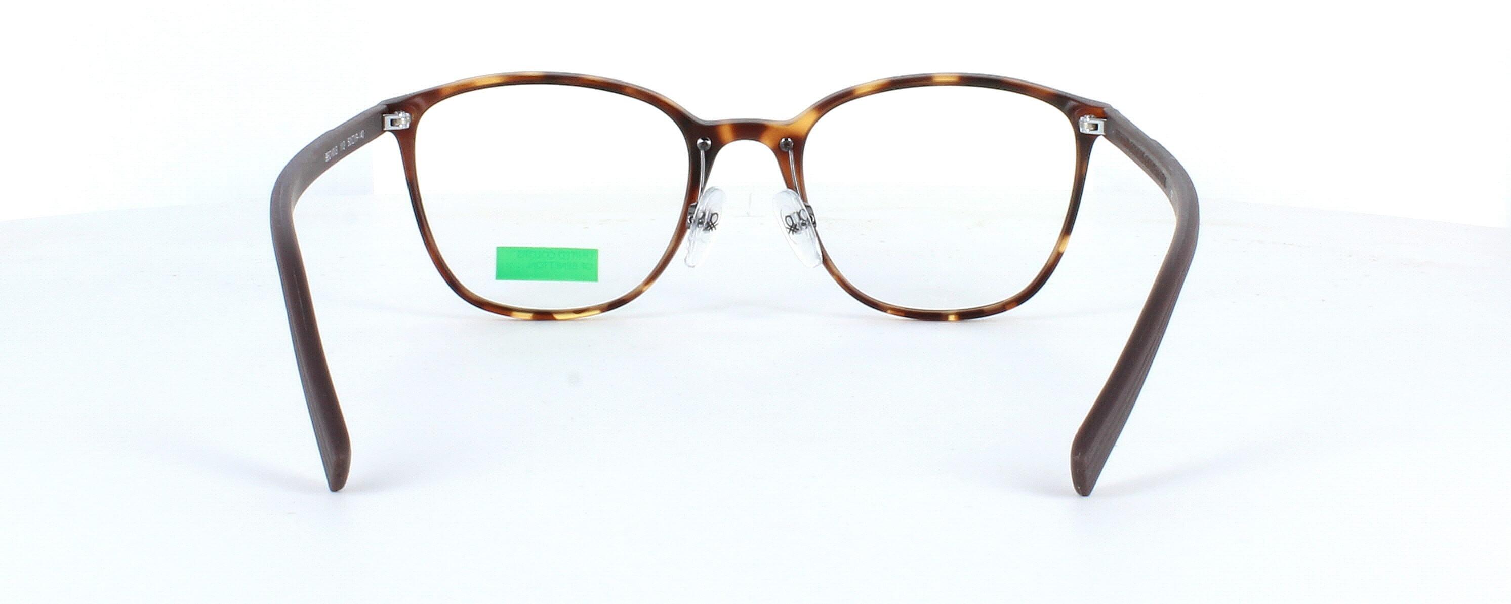 Benetton BEO1012 921 - Ladies matt tortoise round shaped TR90 lightweight glasses - image view 4