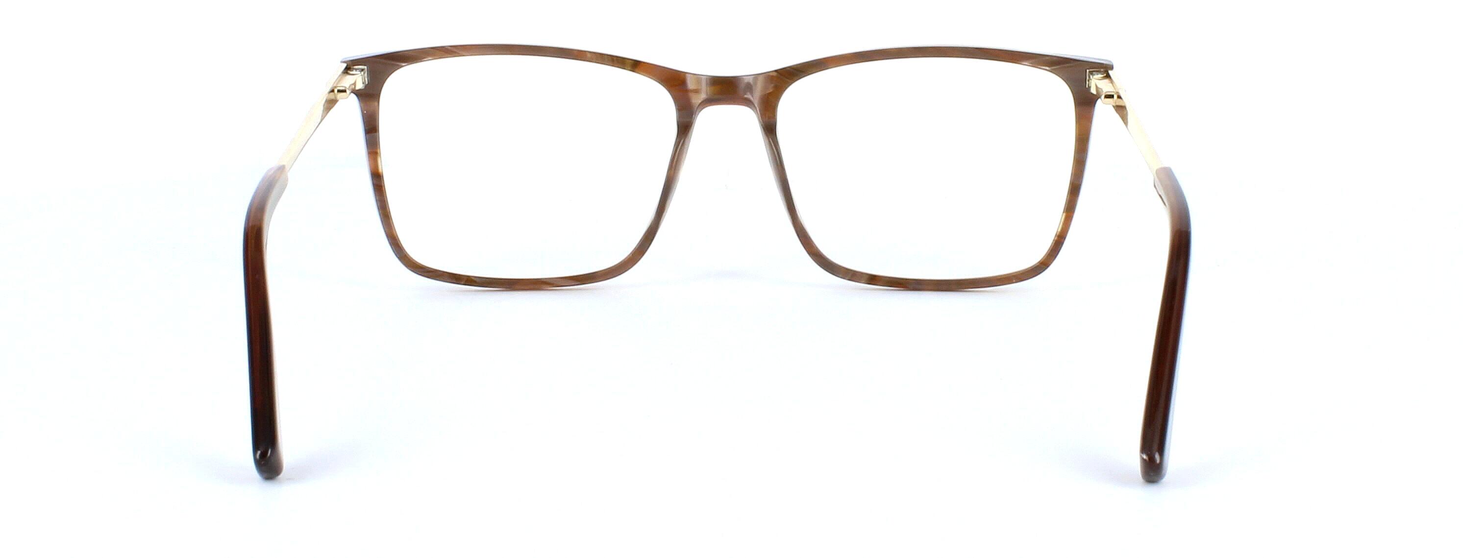 Farleigh - Men's full rim acetate glasses frame in shiny havannah - image view 3