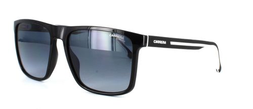 Carrera 8064 - Black and grey rectangular shaped plastic sunglasses designed for active men - image view 1